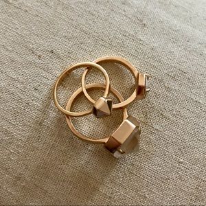 Kendra Scott set of gold rings